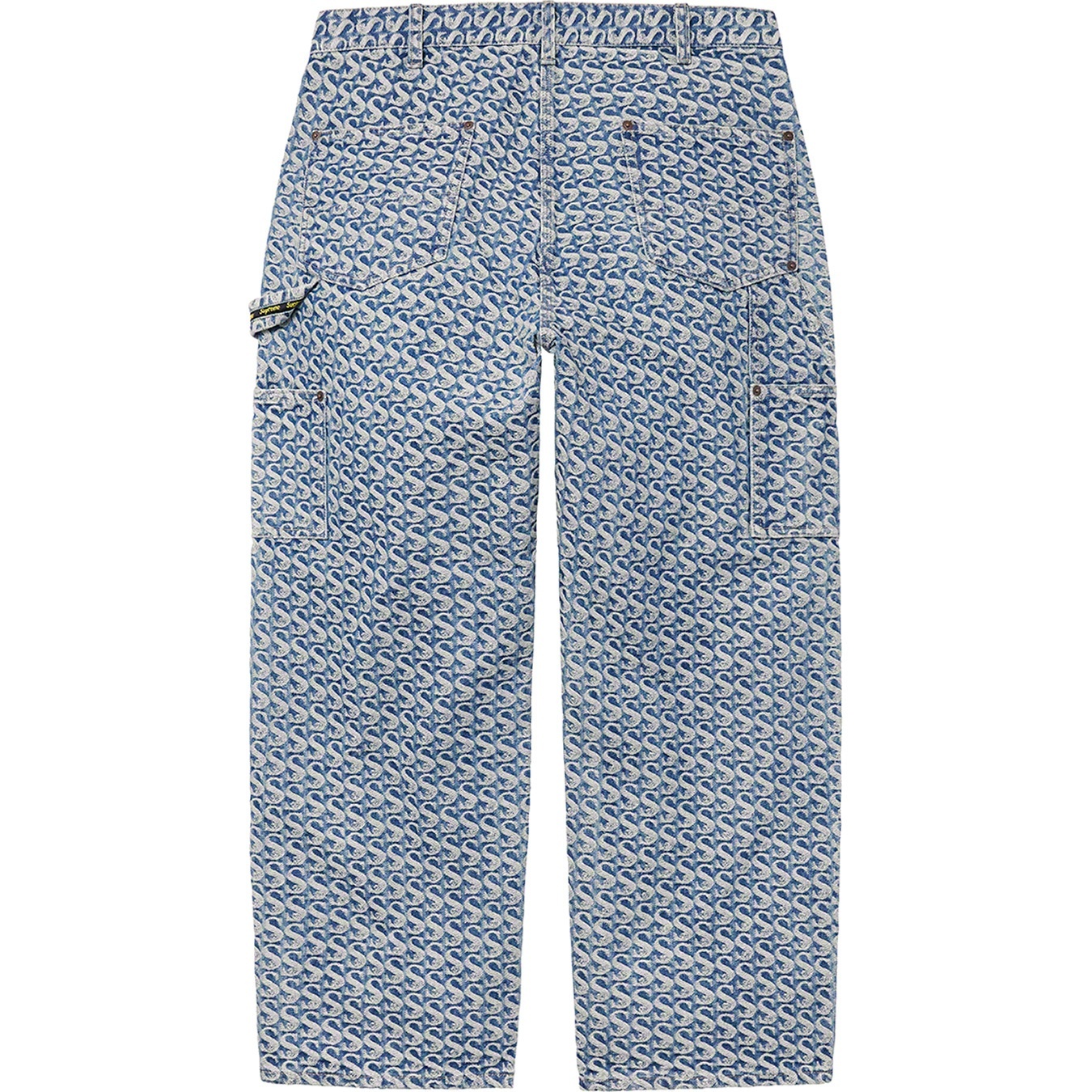 Monogram Double Knee Denim Painter Pant view 5